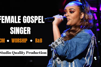 be your soulful female gospel singer, ccm vocalist, rnb singer and songwriter