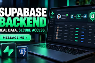 build your supabase backend, auth, database and rls