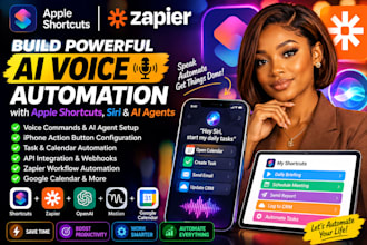 build ai voice automation with apple shortcuts openai api webhooks ios zapier ai