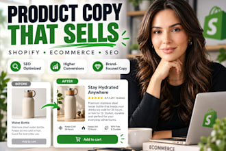 write SEO product descriptions boosting overall ecommerce shopify checkout rates