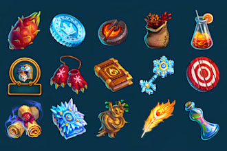 create custom pixel art game icons and inventory items
