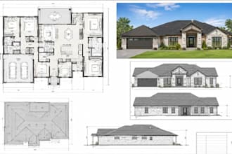 draft chief architect house plans and residential remodel revisions for texas