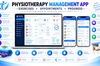 build physiotherapy app with exercise tracking and booking