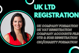 register UK company, UK charity, UK ltd registration, UK vat registration, utr