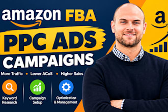 setup, manage and optimize amazon PPC campaigns amazon fba PPC ads campaign