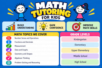 tutor kids in math and help them master math skills
