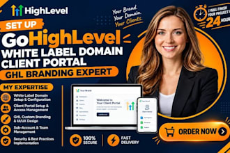 set up gohighlevel white label domain ghl client portal ghl branding experts