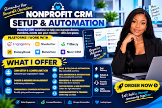 setup engagebay CRM givebutter tithe ly honeybook automation donorbox neon CRM
