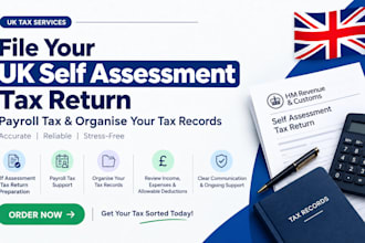 file your UK self assessment tax return payroll tax organize your tax records