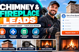 generate chimney leads fireplace leads air vent cleaning leads with ads