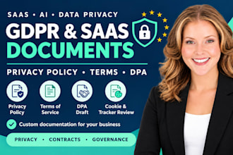 prepare ai saas privacy policy gdpr data protection IT contracts legal documents