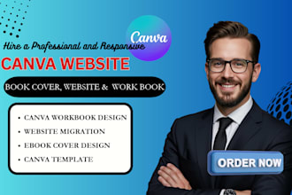 design a professional ugc portfolio website in canva