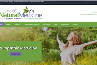 l build naturopathic doctor website naturopathic clinic holistic health website