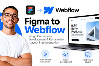 convert figma to webflow with responsive design