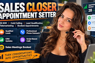 be your sales closer sales representative appointment setter b2b sales sdr