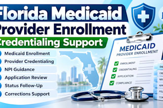 assist with florida medicaid provider enrollment and credentialing