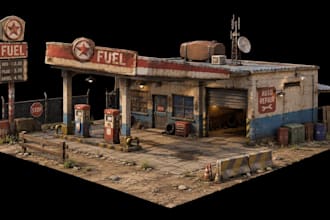 create ps1 psx ps2 retro horror maps low poly environments stylized game worlds