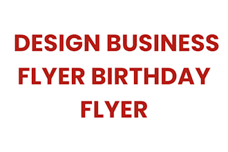 design business flyer birthday flyer