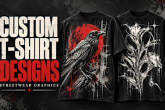 design custom streetwear and t shirt graphics