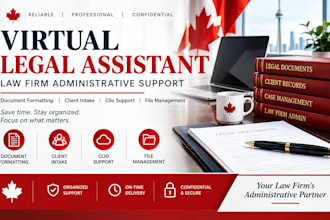 provide virtual legal assistant and law firm administrative support