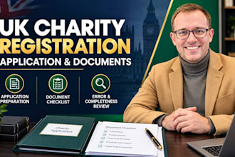 prepare your UK charity registration application and required documents