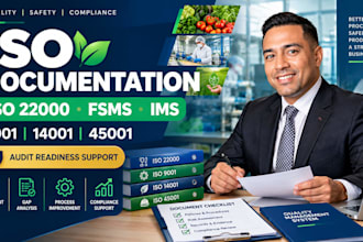 iso 22000 fsms and iso 9001 14001 45001 documentation