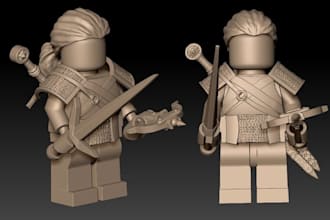 do 3d custom lego model 3d minifigure 3d lego print lego decals part printing