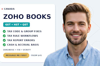 zoho books canada gst hst qst and tax report errors