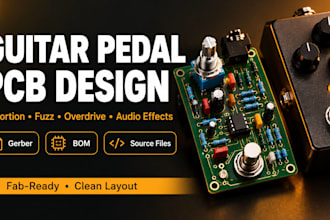 design guitar pedal pcb distortion overdrive audio circuit