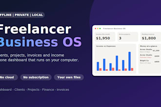 set up a private offline freelancer business dashboard on your PC