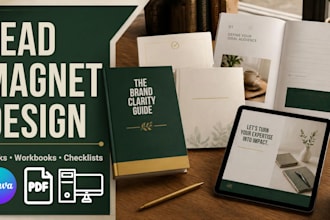 design lead magnets, ebooks and workbooks in canva