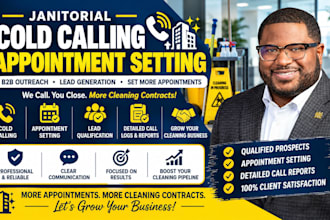 janitorial cold calling, cold caller for janitorial cleaning services