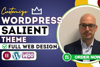 design salient wordpress theme customization, redesign salient, use salient divi