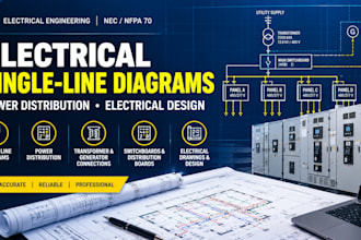 electrical single line diagram, power distribution electrical design