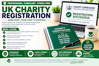 uk charity setup registration nonprofit cio cic charity commission