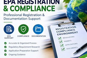 provide professional epa registration and compliance assistance