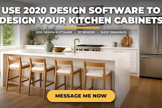 use 2020 design software to design your kitchen cabinets