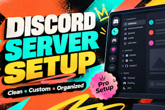 setup and customize your discord server with bots, roles and channels