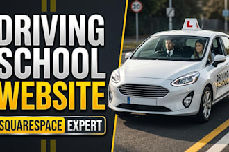 design a squarespace driving school website