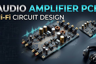 design audio amplifier pcb, hifi circuits, low noise, emi filtering and audio