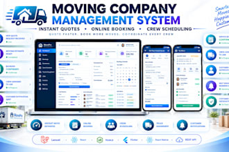 build moving company software with instant quotes and crew scheduling