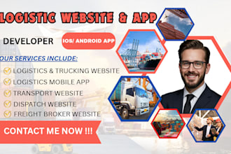build a logistics website trucking dispatch cargo website