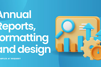 design and format corporate reports up to 350 pages