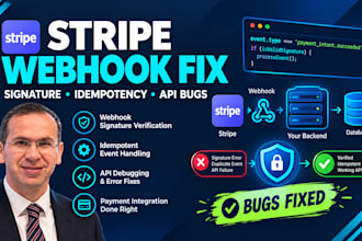 fix stripe webhook signature verification and idempotent API failure