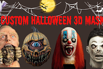 custom 3d printable halloween masks cosplay masks skull masks demon mask