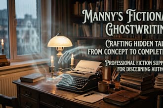 ghostwrite a fictional content from romance to thrillers