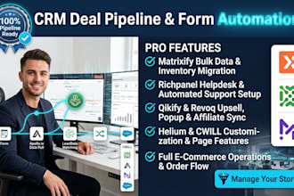 setup crm deal sales pipeline automation form via klaviyo hubspot gohighlevel