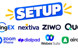 setup ringex nextiva ziwo quo zoom phone dialpad connect webex suite aircall