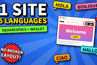 build a multilingual squarespace website with weglot