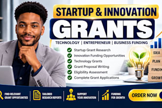research startup grant innovation technology entrepreneur business grant funding